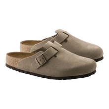 Load image into Gallery viewer, Birkenstock Boston Taupe Suede Soft Footbed Taupe 0560771
