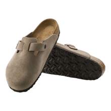 Load image into Gallery viewer, Birkenstock Boston Taupe Suede Soft Footbed Taupe 0560771