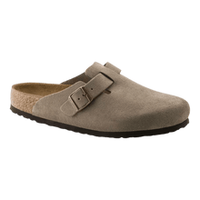Load image into Gallery viewer, Birkenstock Boston Taupe Suede Soft Footbed Taupe 0560771