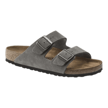 Load image into Gallery viewer, Birkenstock Arizona Nubuck Leather Desert Buck Whale Gray for Men 10207521
