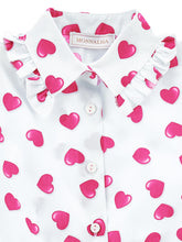 Load image into Gallery viewer, Heart Print Poplin Shirt