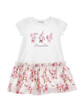 Load image into Gallery viewer, Jersey dress with floral ruffle