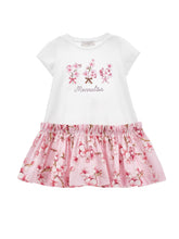 Load image into Gallery viewer, Jersey dress with floral ruffle