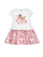 Load image into Gallery viewer, Bambi jersey dress with ruffle