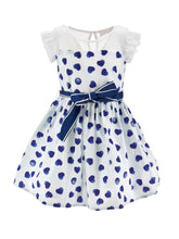 Load image into Gallery viewer, Polka dot and heart cotton dress
