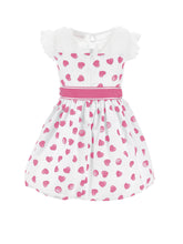 Load image into Gallery viewer, Polka dot and heart cotton dress