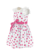 Load image into Gallery viewer, Polka dot and heart cotton dress