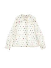 Load image into Gallery viewer, Shirt with decorated collar and jewel print