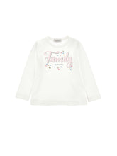 Load image into Gallery viewer, Monnalisa rhinestone family t-shirt