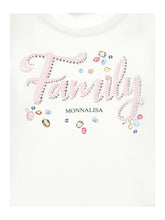 Load image into Gallery viewer, Monnalisa rhinestone family t-shirt
