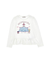 Load image into Gallery viewer, T-shirt with print and ruffles