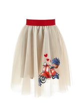 Load image into Gallery viewer, Tulle skirt with Vespa patch