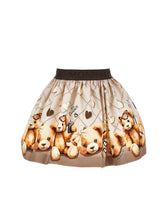 Load image into Gallery viewer, Teddy bear gabardine skirt