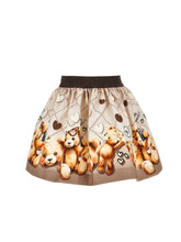 Load image into Gallery viewer, Teddy bear gabardine skirt