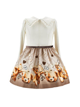 Load image into Gallery viewer, Teddy bear dress with collar