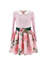 Load image into Gallery viewer, Floral dress with collar