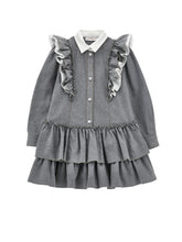Load image into Gallery viewer, Dress with ruffles and collar