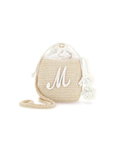 Load image into Gallery viewer, Straw bucket bag pom pom