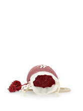Load image into Gallery viewer, Straw bucket bag pom pom