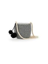 Load image into Gallery viewer, Straw bucket bag pom pom