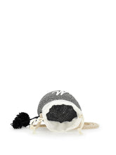 Load image into Gallery viewer, Straw bucket bag pom pom