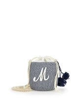Load image into Gallery viewer, Straw bucket bag pom pom