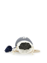 Load image into Gallery viewer, Straw bucket bag pom pom