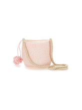 Load image into Gallery viewer, Straw bucket bag pom pom