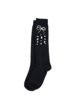 Load image into Gallery viewer, Socks with rhinestones and bow