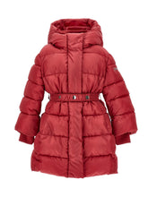 Load image into Gallery viewer, Down jacket with belt and hood