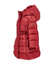 Load image into Gallery viewer, Down jacket with belt and hood