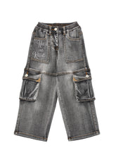 Load image into Gallery viewer, Cargo denim jeans