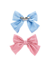 Load image into Gallery viewer, Set of two bow hair clips