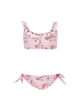 Load image into Gallery viewer, Peach blossom two-piece swimwear