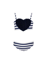 Load image into Gallery viewer, Two-piece swimsuit with heart