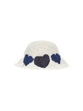 Load image into Gallery viewer, Straw hat with hearts