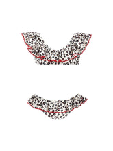 Load image into Gallery viewer, Animal print bikini with ruffles