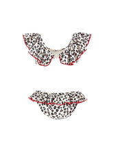 Load image into Gallery viewer, Animal print bikini with ruffles