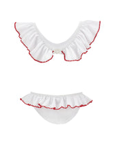 Load image into Gallery viewer, Animal print bikini with ruffles