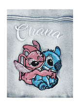 Load image into Gallery viewer, Stitch rhinestone and fur jacket