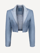 Load image into Gallery viewer, Cropped Denim Jacket