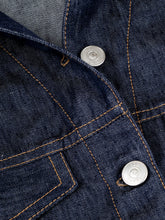 Load image into Gallery viewer, Gilet Sfrangiato Denim