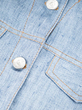 Load image into Gallery viewer, Gilet Sfrangiato Denim