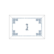 Load image into Gallery viewer, Seferî Flower Garden Boudoir Sham - Blue
