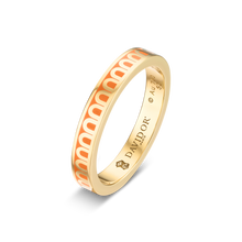 Load image into Gallery viewer, L'Arc de DAVIDOR Ring PM, 18k Yellow Gold with Zeste Lacquered Ceramic - DAVIDOR