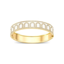 Load image into Gallery viewer, L'Arc de DAVIDOR Bangle GM, 18k Yellow Gold with Lacquered Ceramic and Palais Diamonds - DAVIDOR
