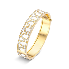 Load image into Gallery viewer, L'Arc de DAVIDOR Bangle GM, 18k Yellow Gold with Lacquered Ceramic and Palais Diamonds - DAVIDOR