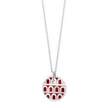 Load image into Gallery viewer, L'Arc de DAVIDOR Pendant GM, 18k White Gold with Lacquered Ceramic and Porta Diamonds - DAVIDOR