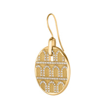Load image into Gallery viewer, L'Arc de DAVIDOR Pendant Earring GM, 18k Yellow Gold with Satin Finish and Palais Diamonds - DAVIDOR