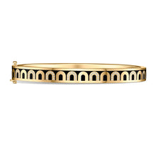 Load image into Gallery viewer, L'Arc de DAVIDOR Bangle PM, 18k Yellow Gold with Lacquered Ceramic and Colonnato Diamonds - DAVIDOR